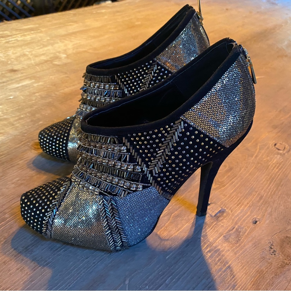 Colin Stuart heeled booties with embellishments
